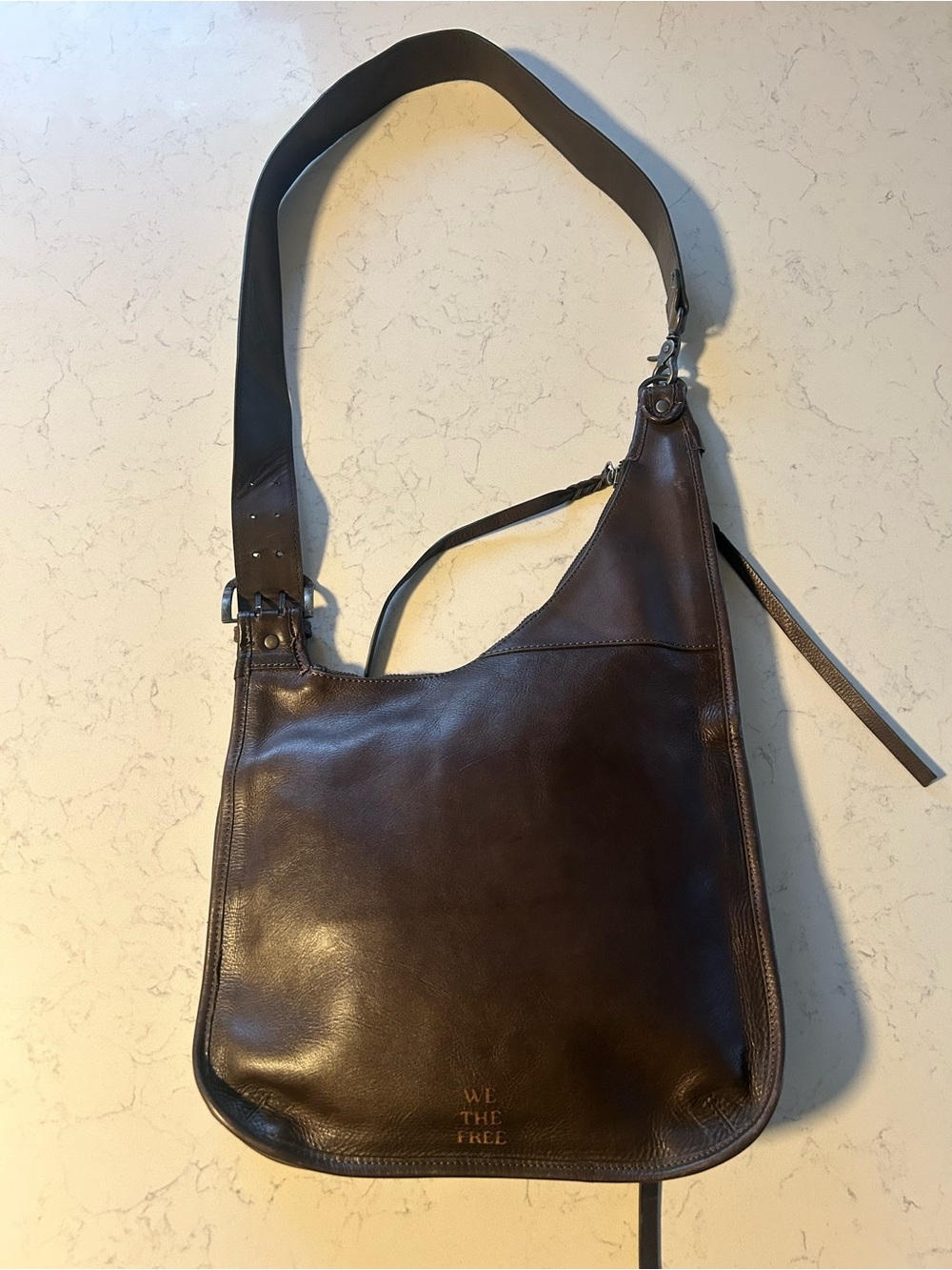 EUC WE THE FREE Roots Revival Sling Shoulder Crossbody Bag in Espresso - Picture 6 of 16